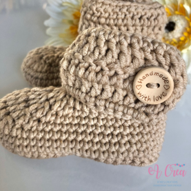 Beige Slipper 3-6 / 9 months