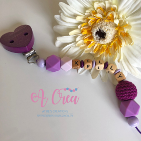 purple heart clip 'purple, lilac'